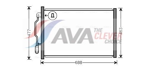 AVA Deutschland MSA5605 Kondensator, Klimaanlage