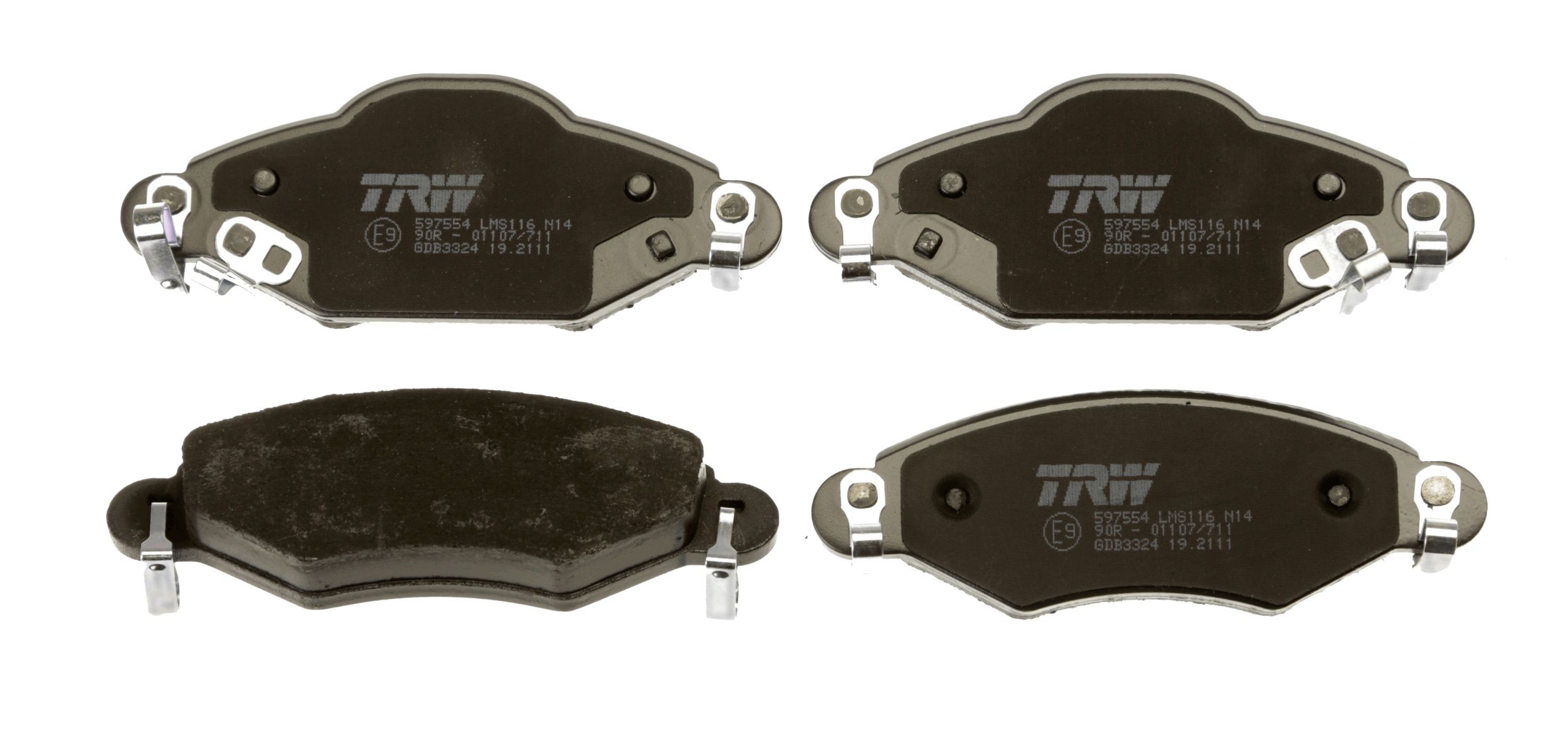 TRW DISC BRAKE PADS - TecDoc 2