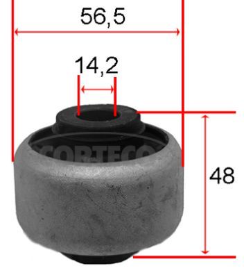 Mounting, control/trailing arm 80001541