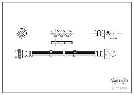 FLEXIBLE DE FREIN JEEP CHEROKEE  0705