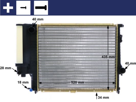 Radiador, refrigeración del motor