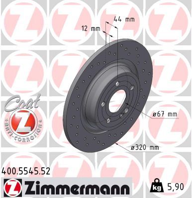 Zimmermann 400.5545.52 Bremsscheibe