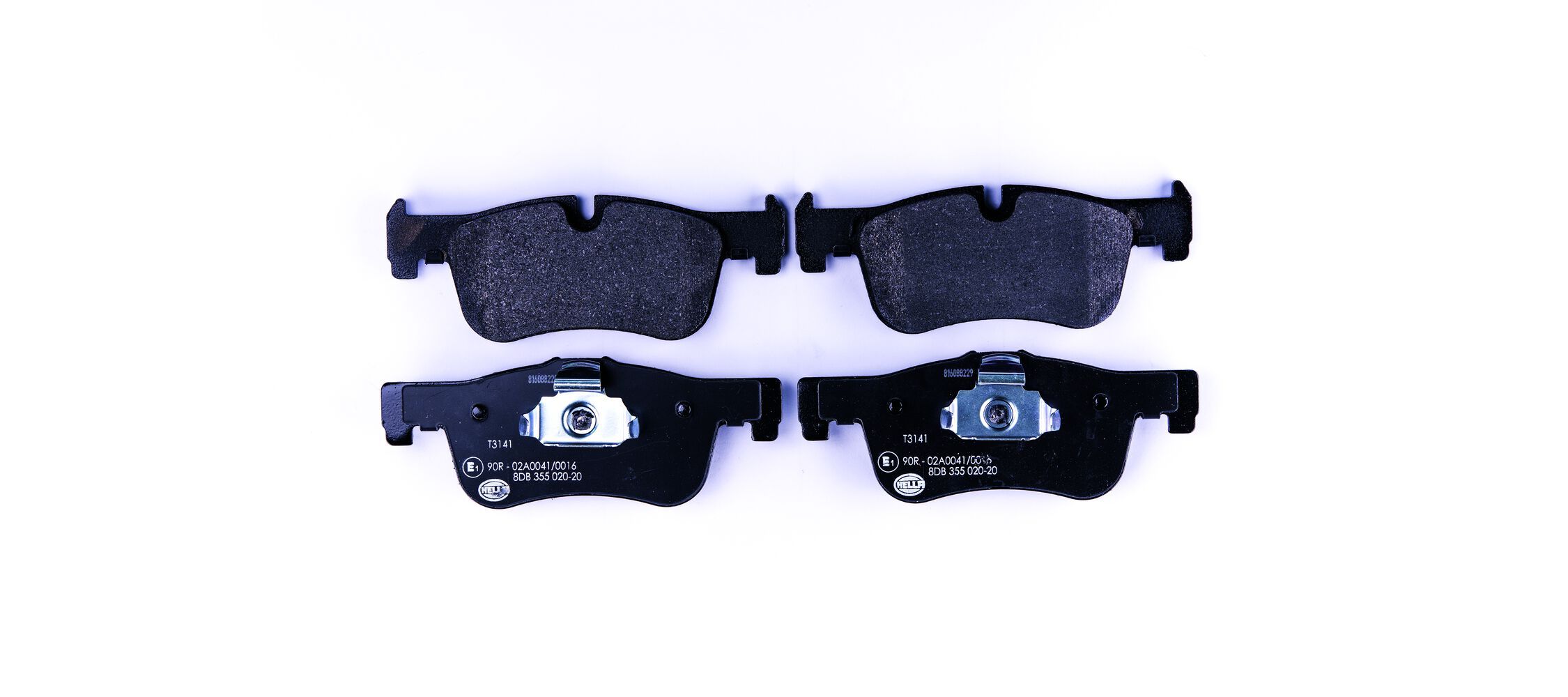 HELLA 8DB 355 020-201 - Bremsbelagsatz, Scheibenbremse