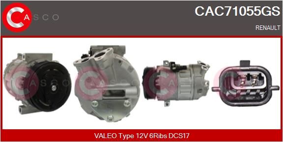 CAC71055GS CASCO Genuine kompresszor, klíma