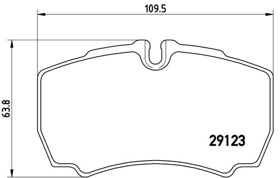 Brake Pad Set, disc brake P A6 023