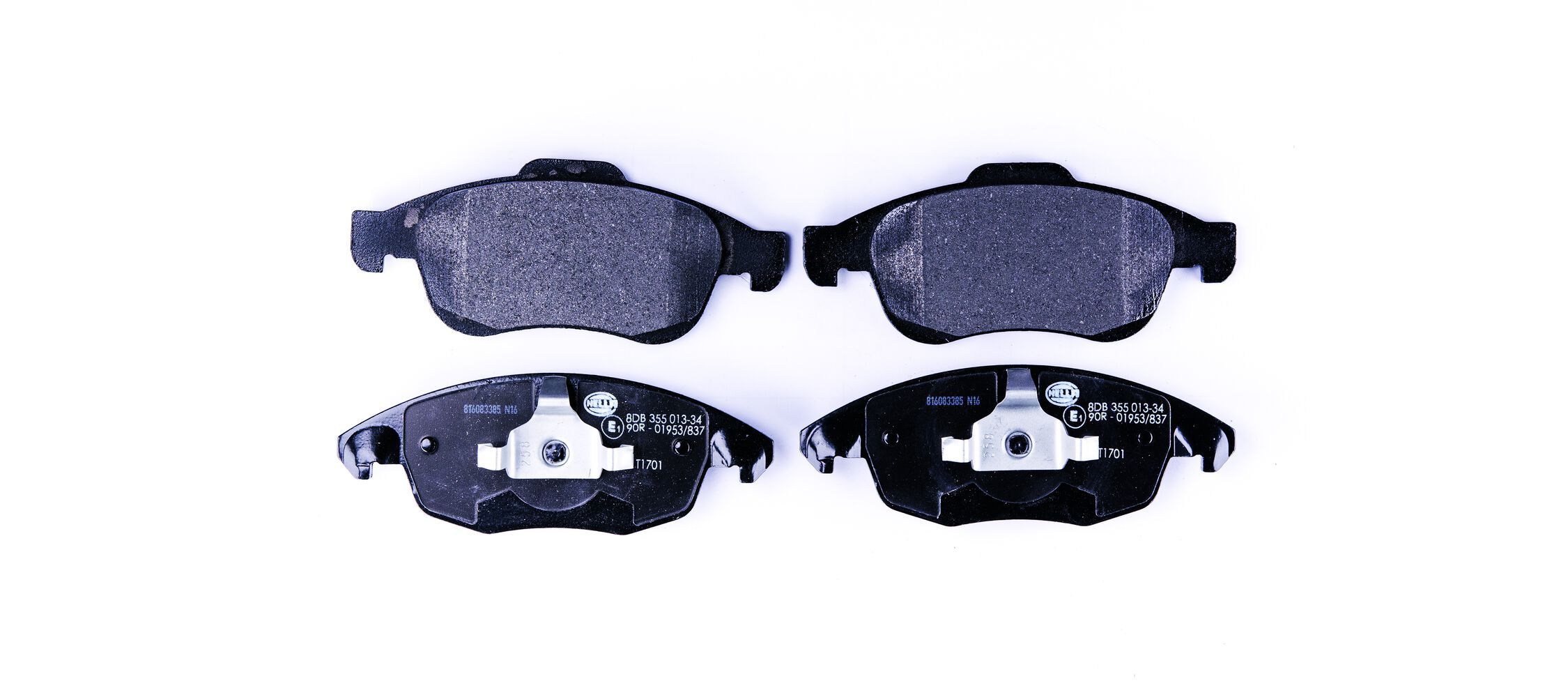 HELLA 8DB 355 013-341 - Bremsbelagsatz, Scheibenbremse