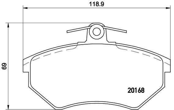 Brake Pad Set, disc brake P 85 015