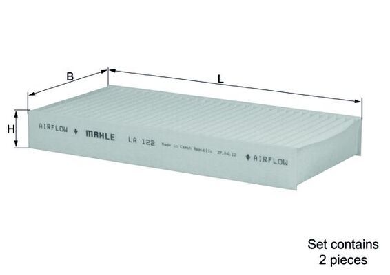 Filter, cabin air LA 122/S