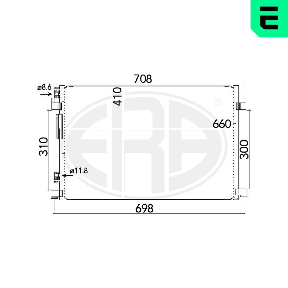ERA 667165 - Kondensator, Klimaanlage