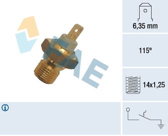Temperaturschalter, Kühlmittelwarnlampe