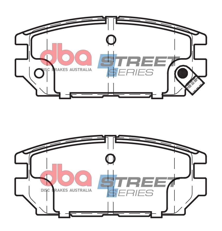 DBA SS STREET SERIES BRAKE PADS [ Mitsubishi 1991-2005 R ] - TecDoc Only