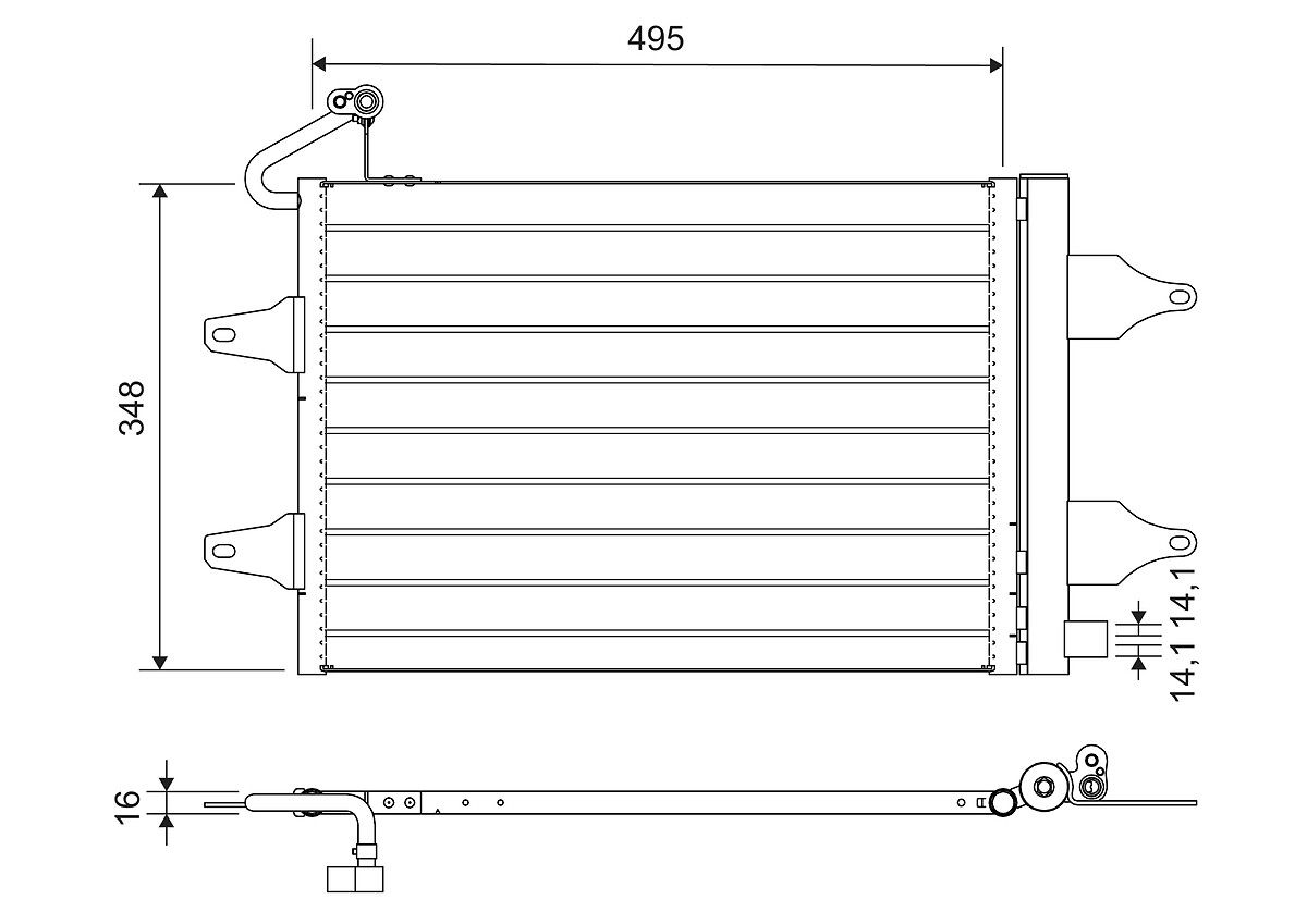 VALEO 812735 - Kondensator, Klimaanlage