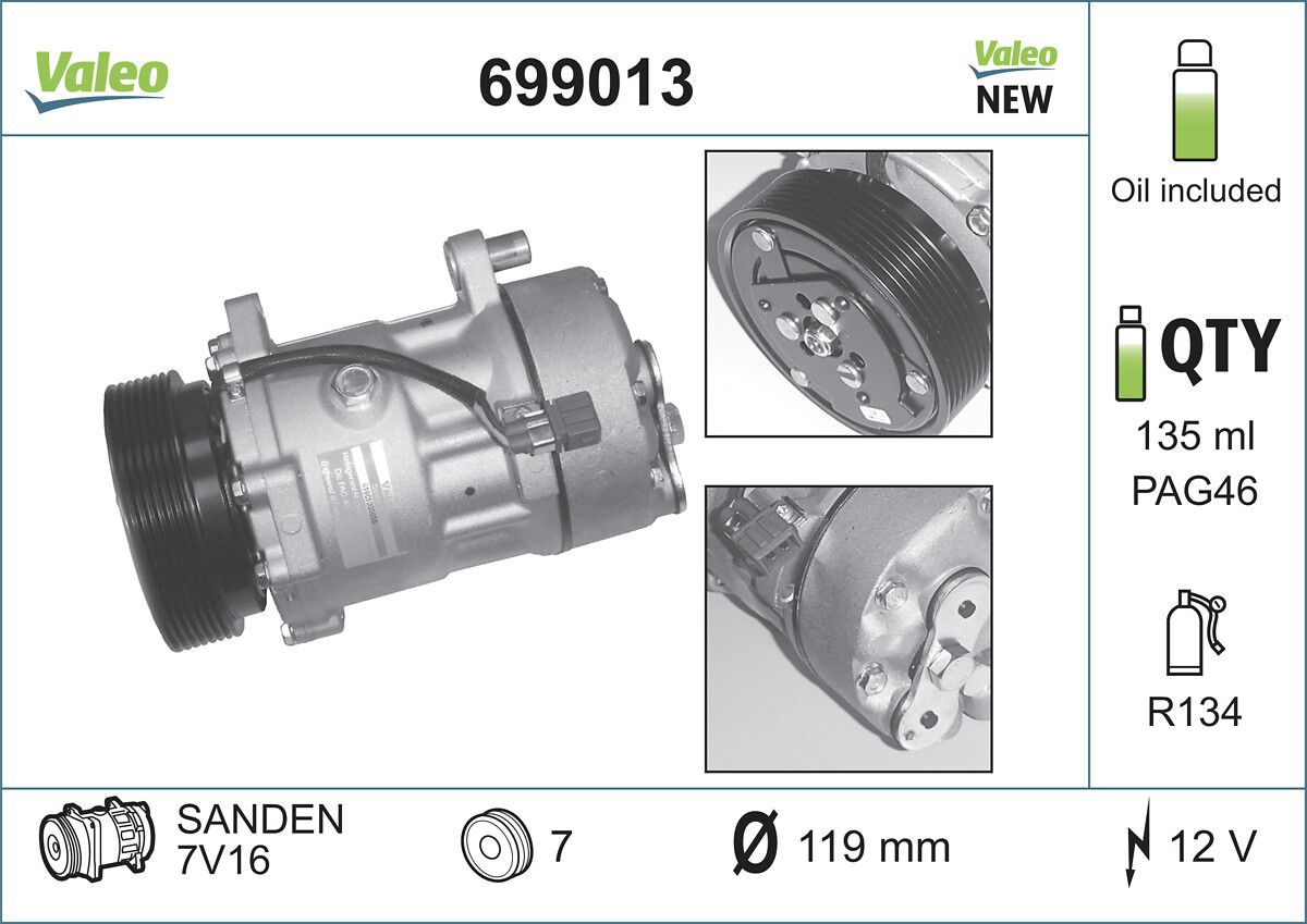 COMP NE VW GOLF III, PASSAT, SHARAN  .