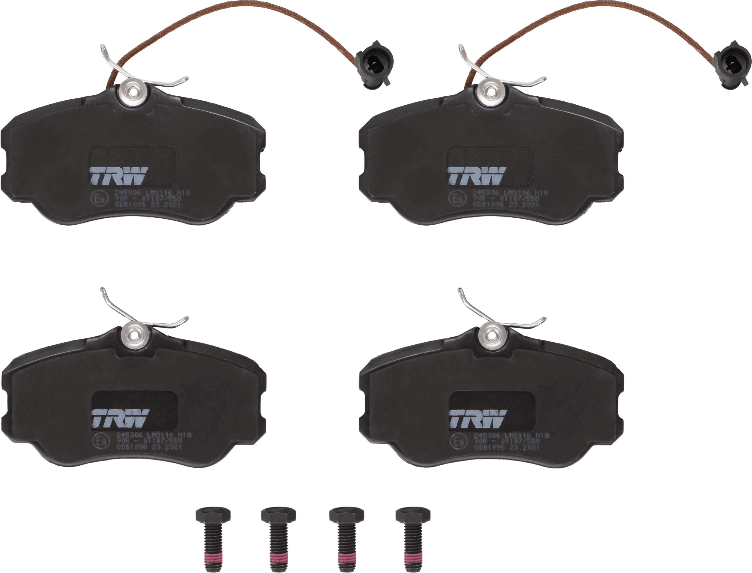 TRW GDB1095 - Bremsbelagsatz, Scheibenbremse