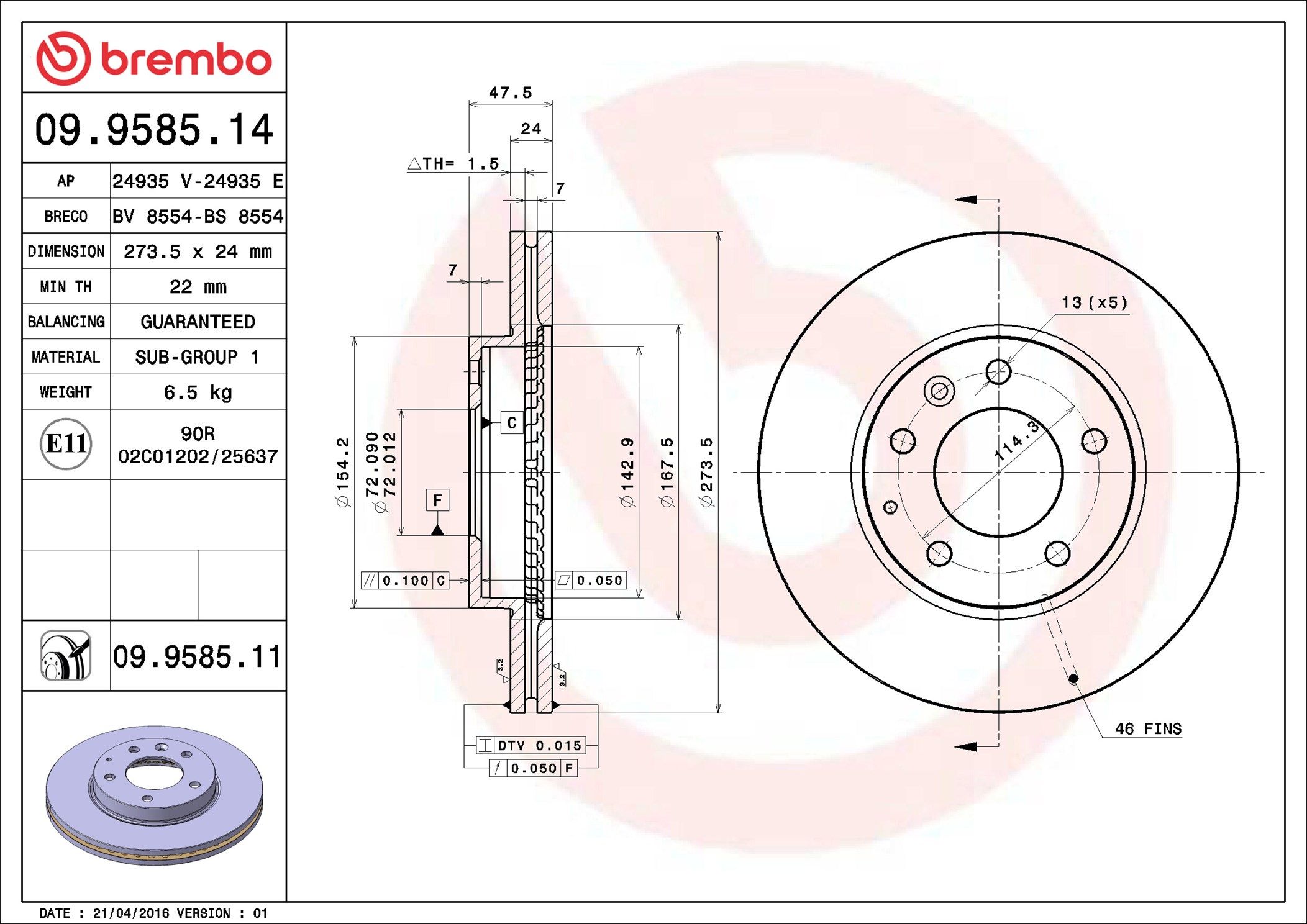 MAZDA MAZDA6 GG 02-08 (FRT) - TecDoc 1