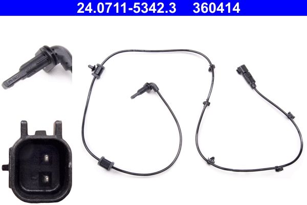 Ate 24.0711-5342.3 Sensor, Raddrehzahl