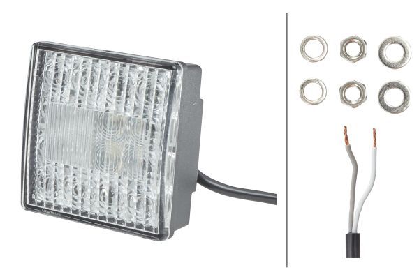 VF FEU RECUL LED CARRE 12V