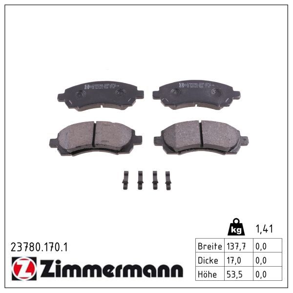 Bremsbelagsatz, Scheibenbremse