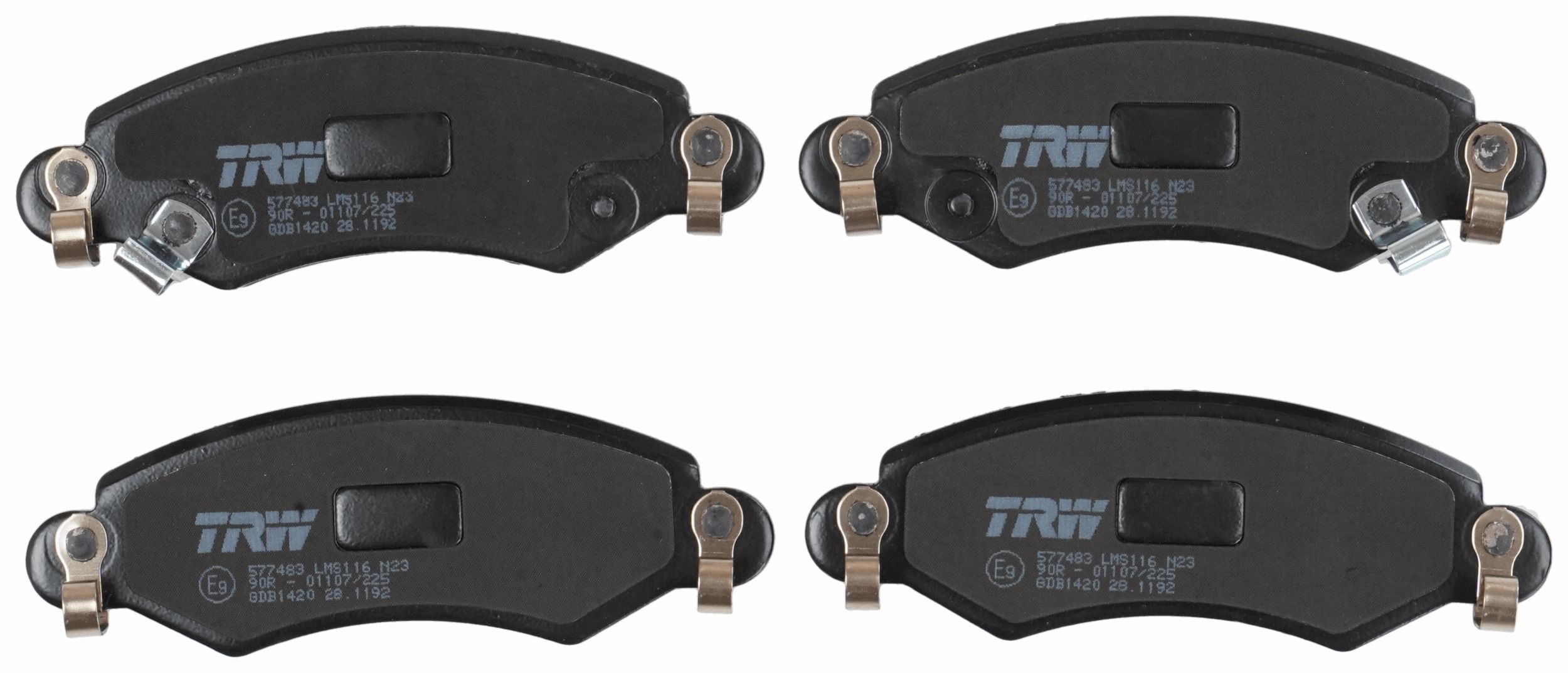 TRW DISC BRAKE PADS - TecDoc 2