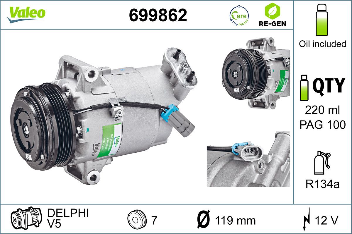 VALEO 699862 - Kompressor, Klimaanlage
