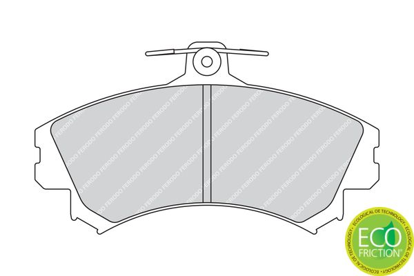 Brake Pad Set, disc brake FDB1738