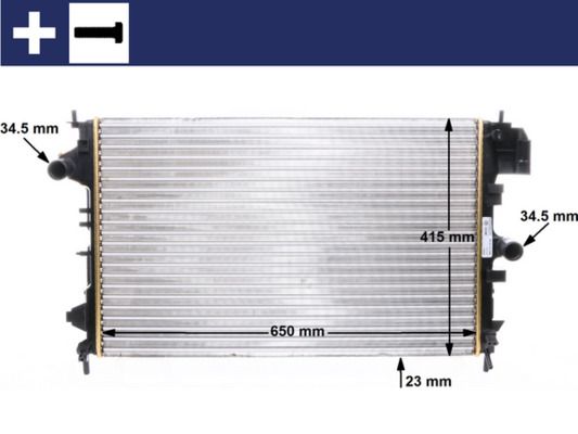 Radiador, refrigeración del motor