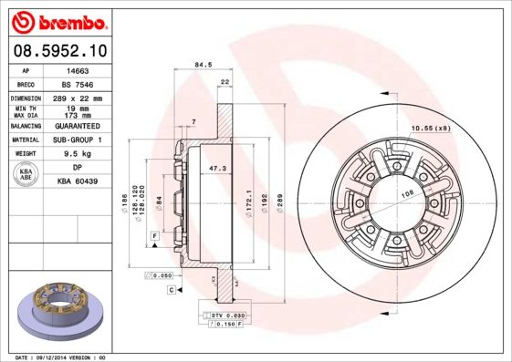 Brake Disc 08.5952.10