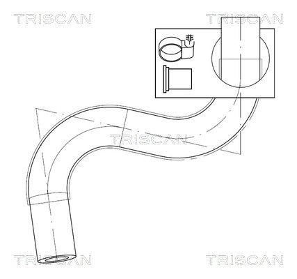 TRISCAN 8516 29072 Hydraulic Hose, steering