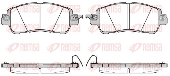 Brake Pad Set, disc brake 1656.04