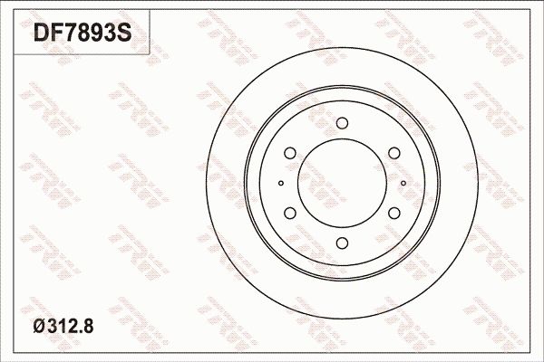 TRW BRAKE DISC - TecDoc Only