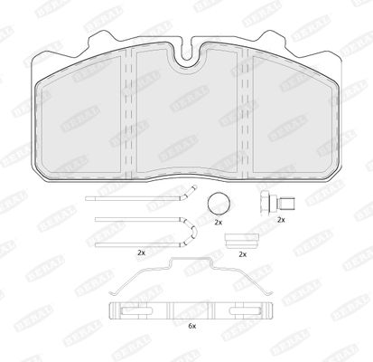 Brake Pad Set, disc brake BCV29088TK