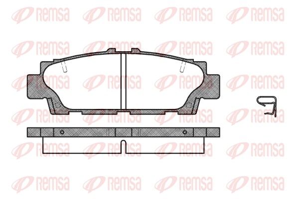 Brake Pad Set, disc brake 0376.00