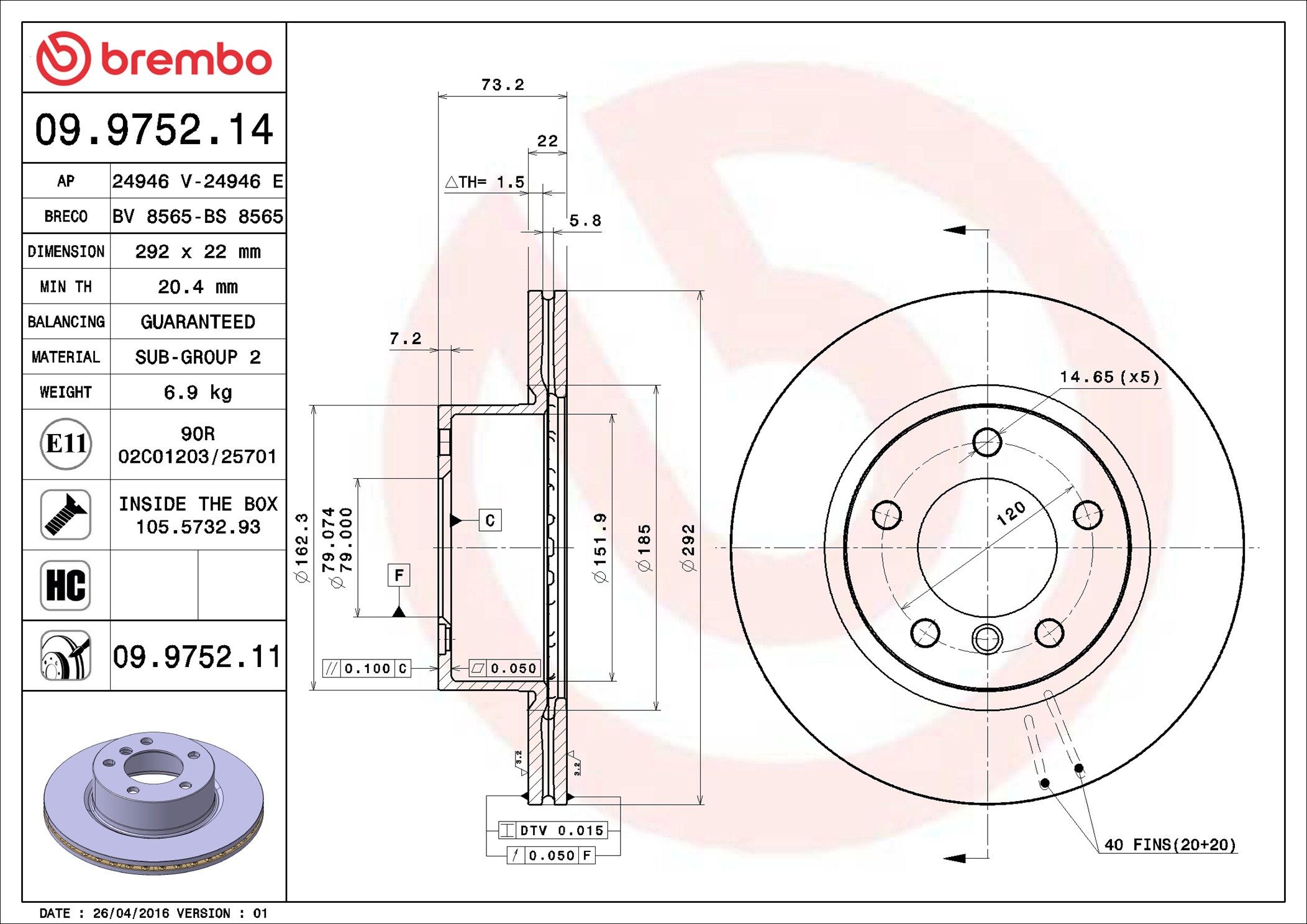 BMW 320i E90 04-12 (FRT) - TecDoc 1