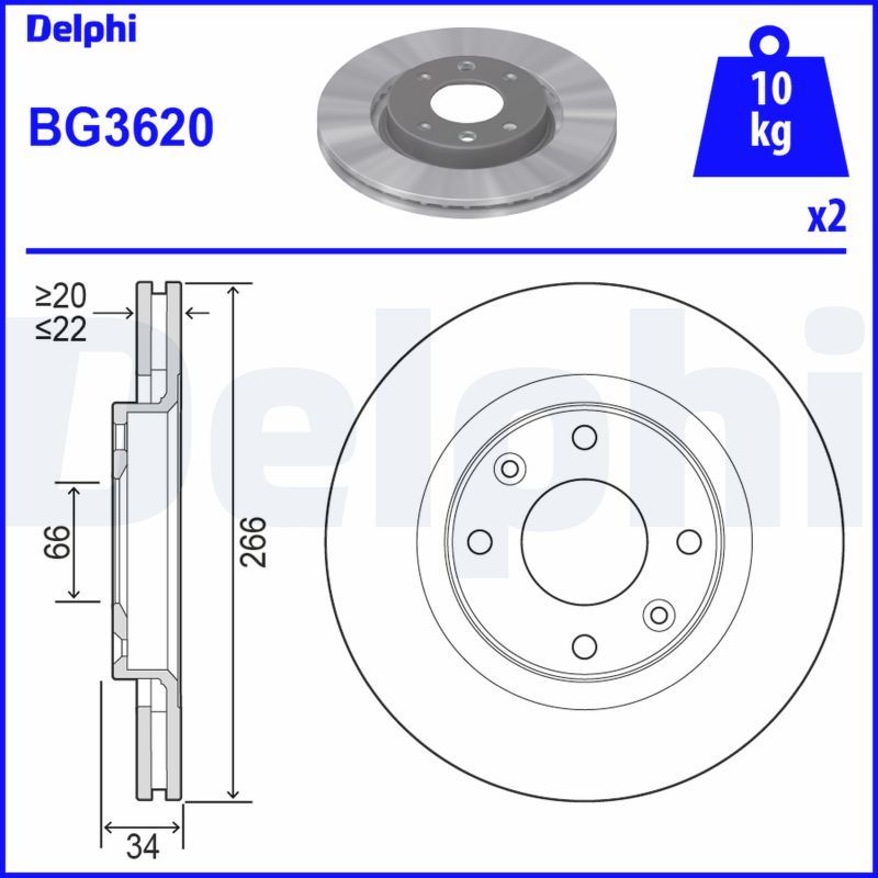 Brake Disc BG3620