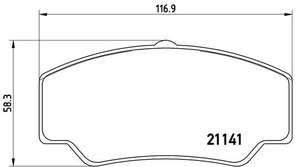 Brake Pad Set, disc brake P 24 023