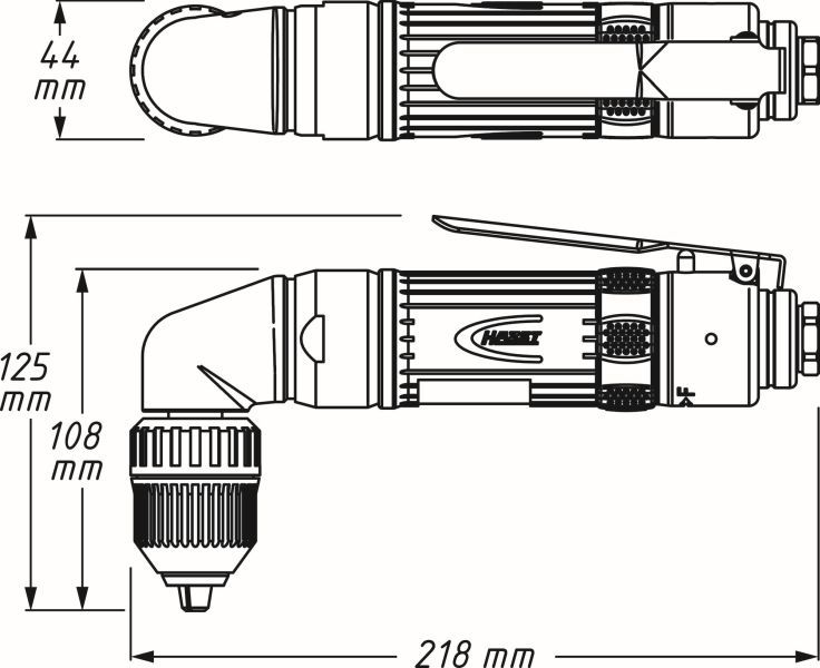 Winkelbohrmaschine (Druckluft)