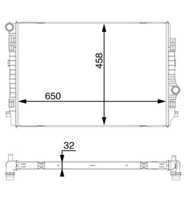 MAHLE CR 1593 000S - K&uuml;hler, Motork&uuml;hlung