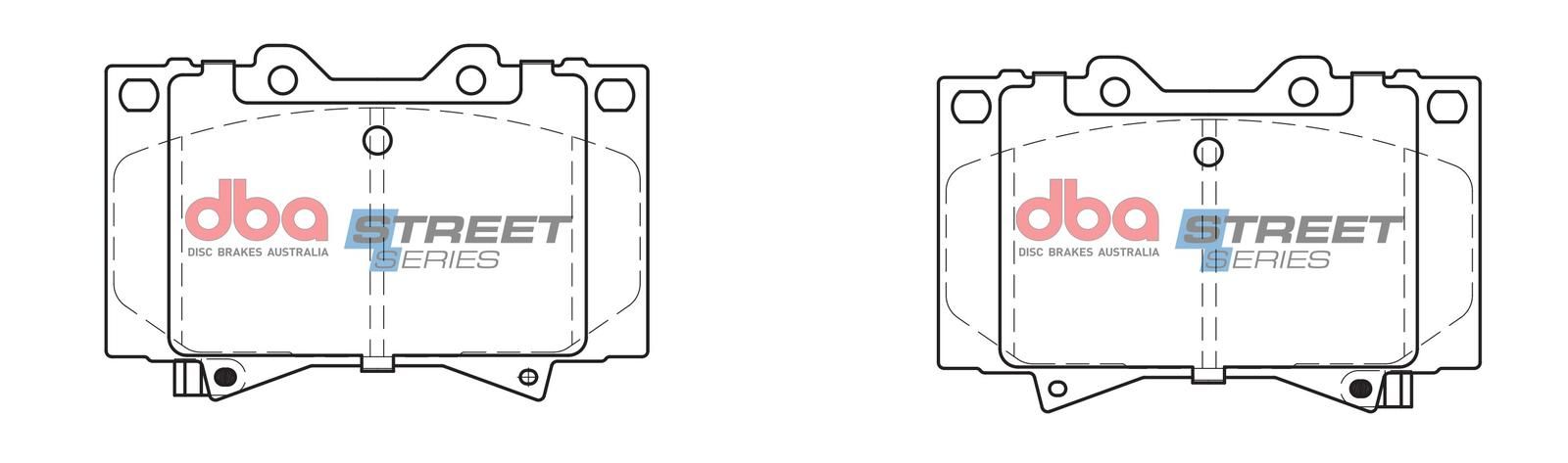 DBA SS STREET SERIES BRAKE PADS [ Lexus & Toyota 1996-on  F] - TecDoc Only