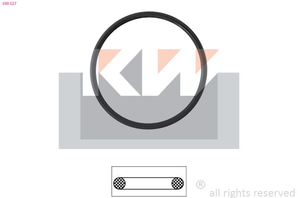 KW 590 527 - Dichtung, Thermostat
