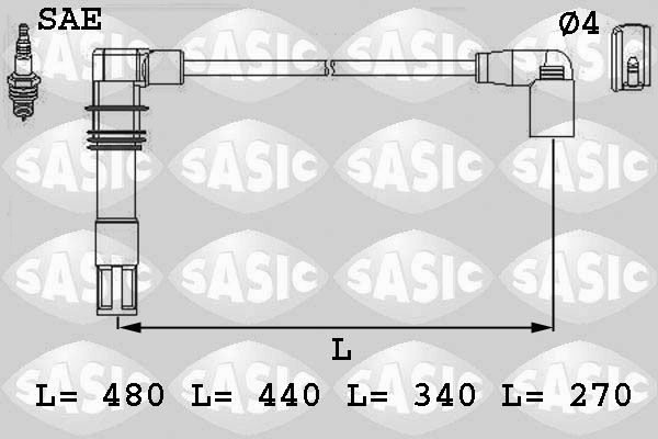 9286013 SASIC gyújtókábelkészlet