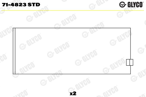 71-4823 STD GLYCO hajtókar csapágy