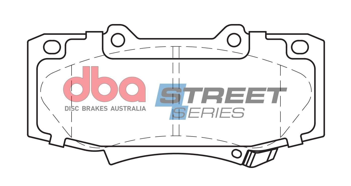DBA SS STREET SERIES BRAKE PADS [ Toyota HI-Lux 2011-> F ] - TecDoc Only