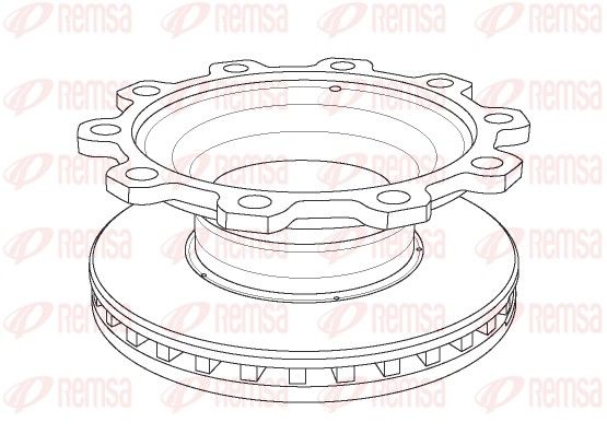 NCA1097.20 REMSA Heavy Duty Brake Disc féktárcsa