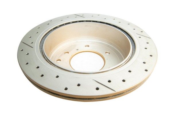 Street Gold Cross-drill/slotted KP [ Mitsubishi Pajero 06-> R ] - TecDoc 2