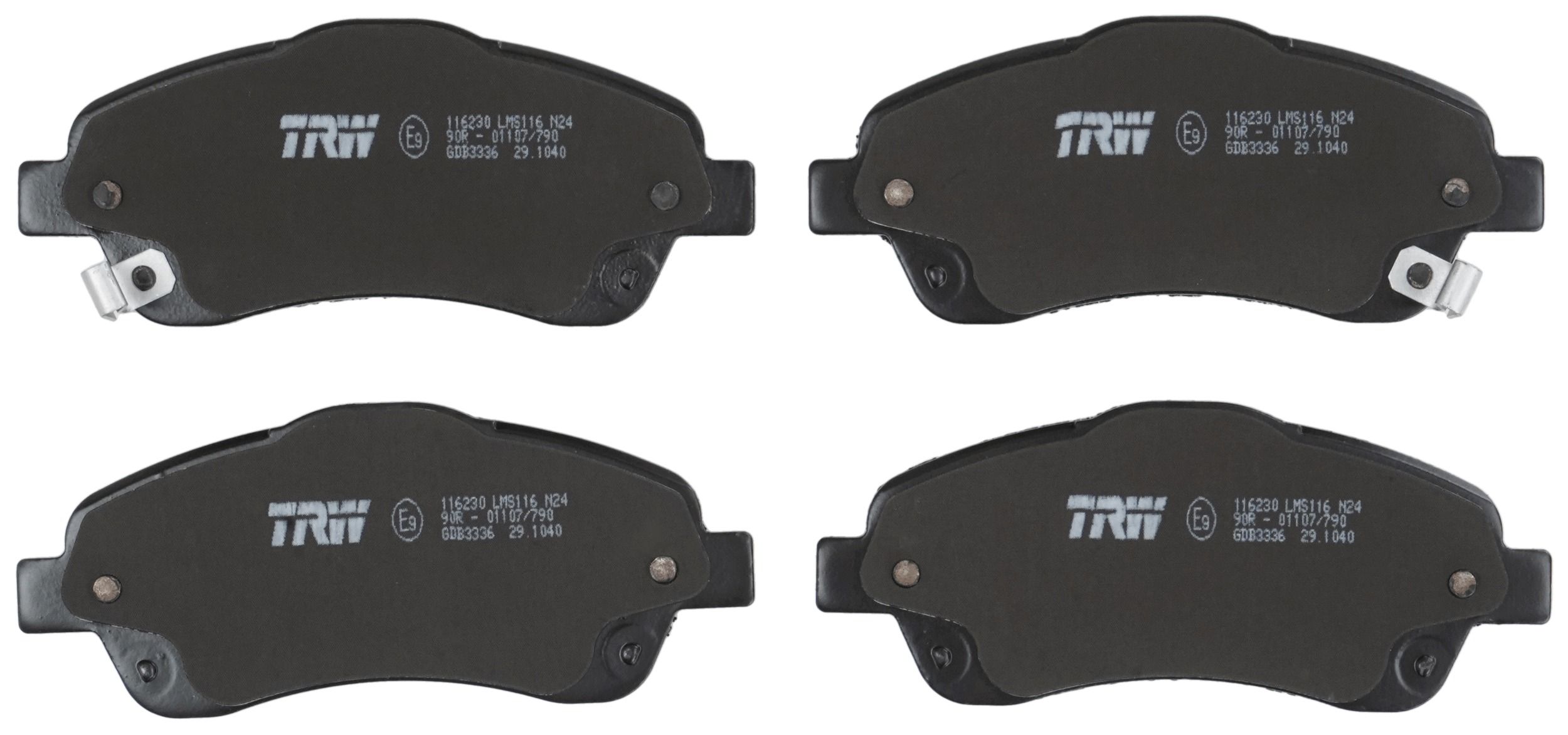 TRW DISC BRAKE PADS - TecDoc 2