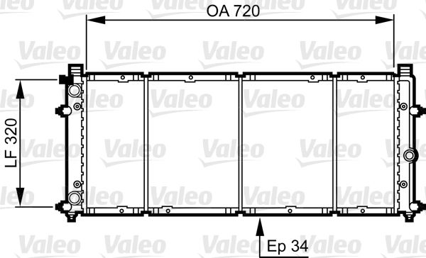 RAD MOT VW TRANSPORTER IV  9900