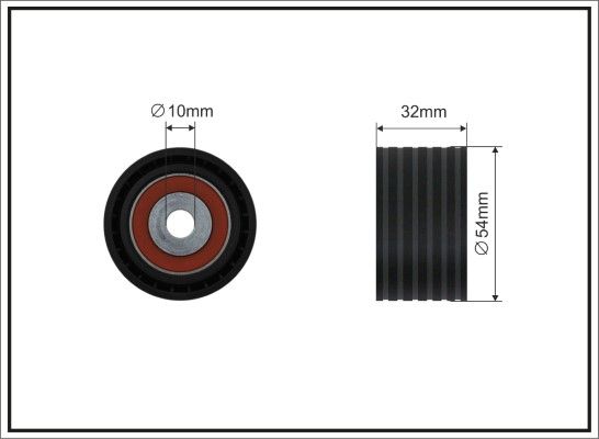 Deflection Pulley/Guide Pulley, timing belt 26-26