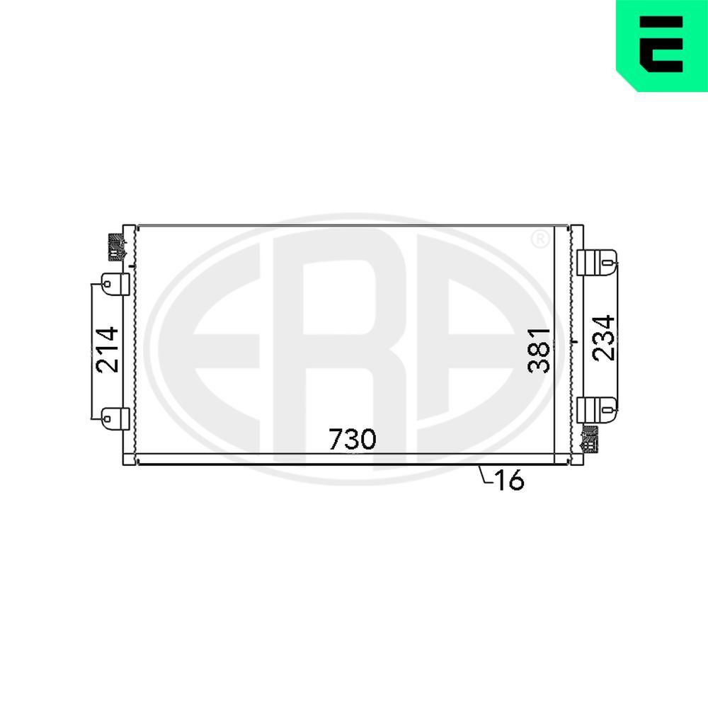 ERA 667030 - Kondensator, Klimaanlage