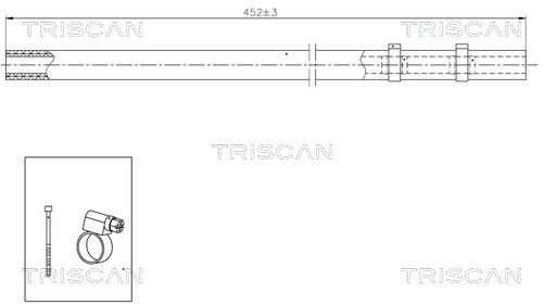 TRISCAN 8516 29029 Hydraulic Hose, steering