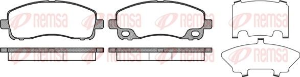 Brake Pad Set, disc brake 1338.00